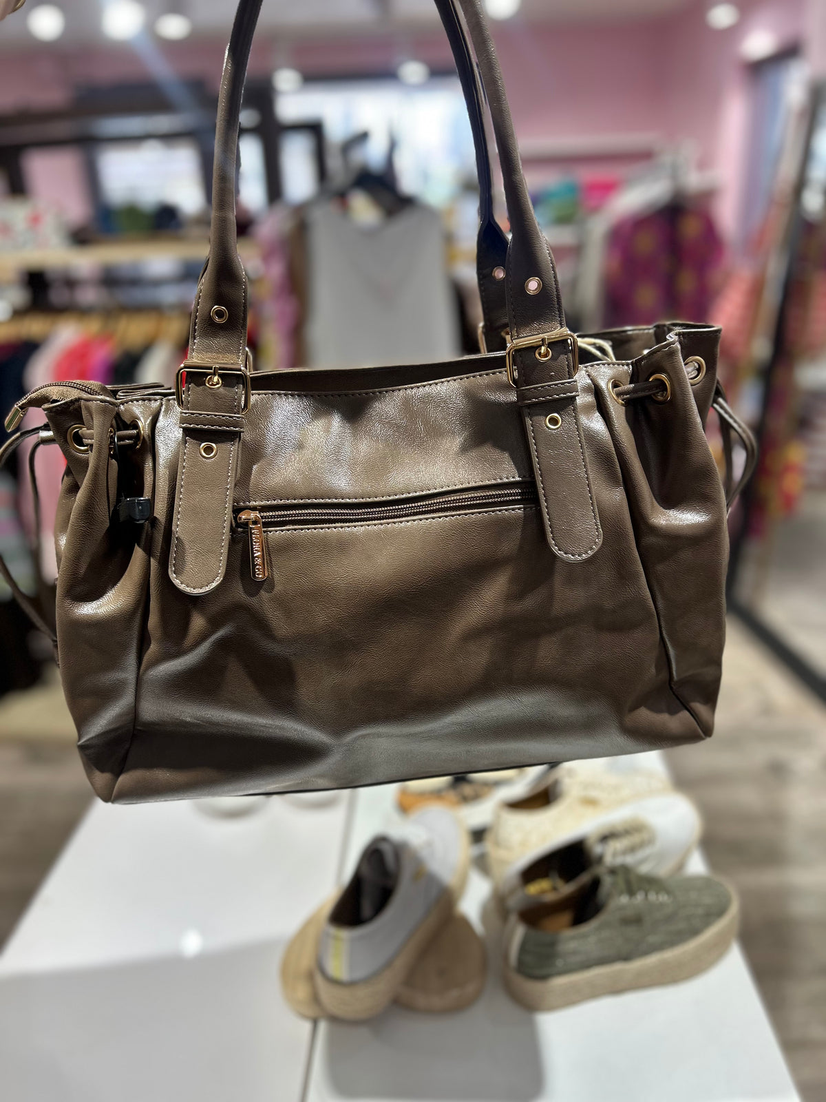 SAC À MAIN TAUPE
