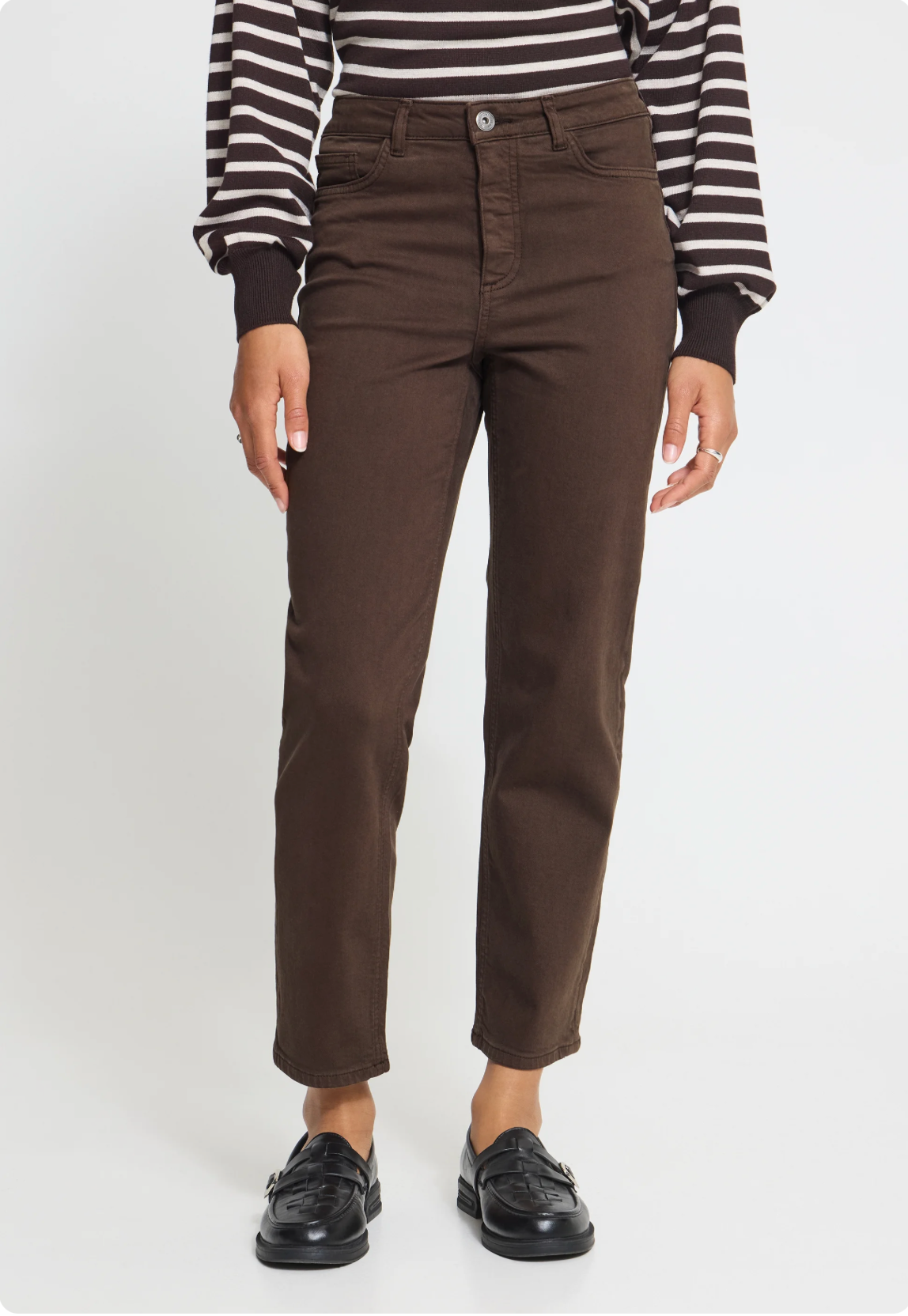 JEANS IHZIGGI MARRON RAVEN