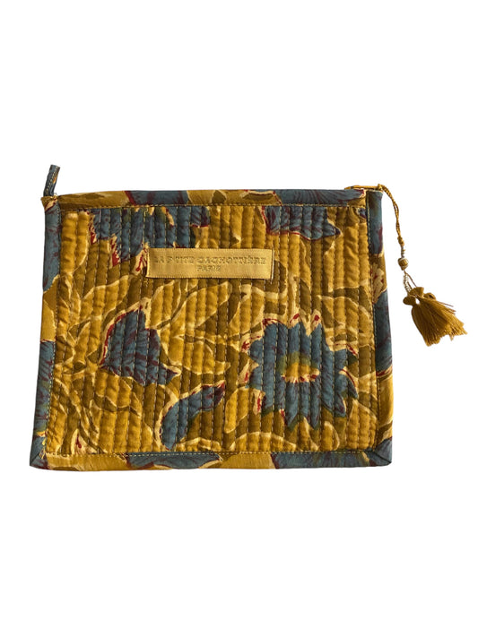 Pochette India GM Jaune et Bleu - La P'tite Cachottière