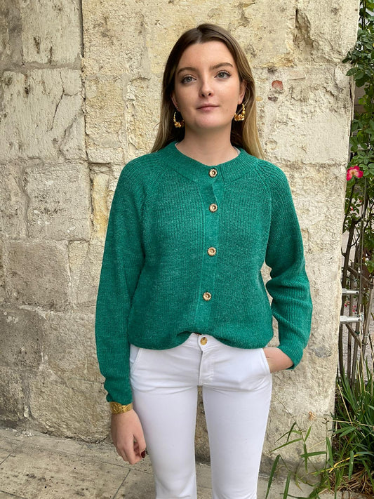 Cardigan 9 Ihnovo Vert - ICHI