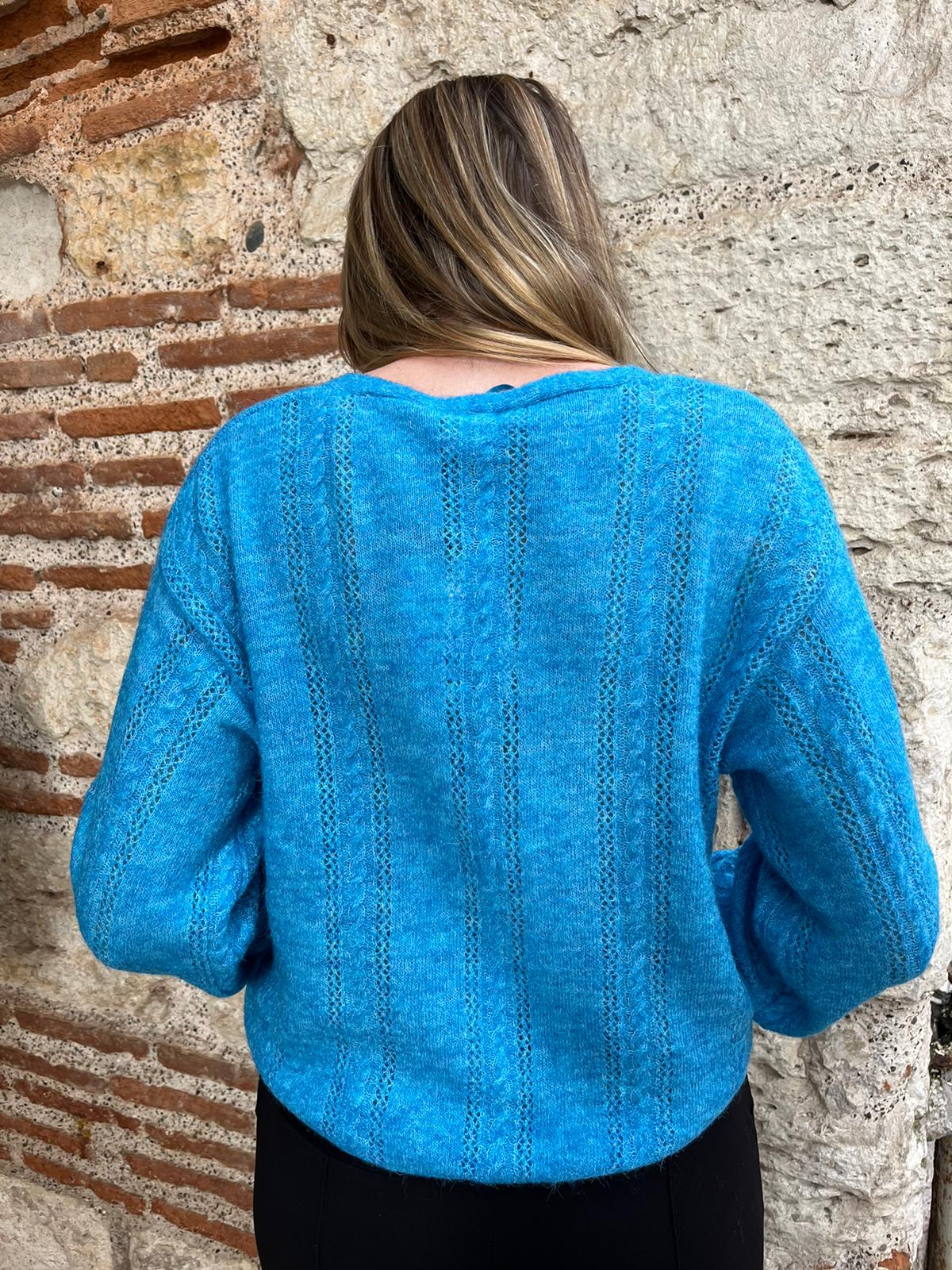 Cardigan 5 Ihjordan Bleu - Ichi