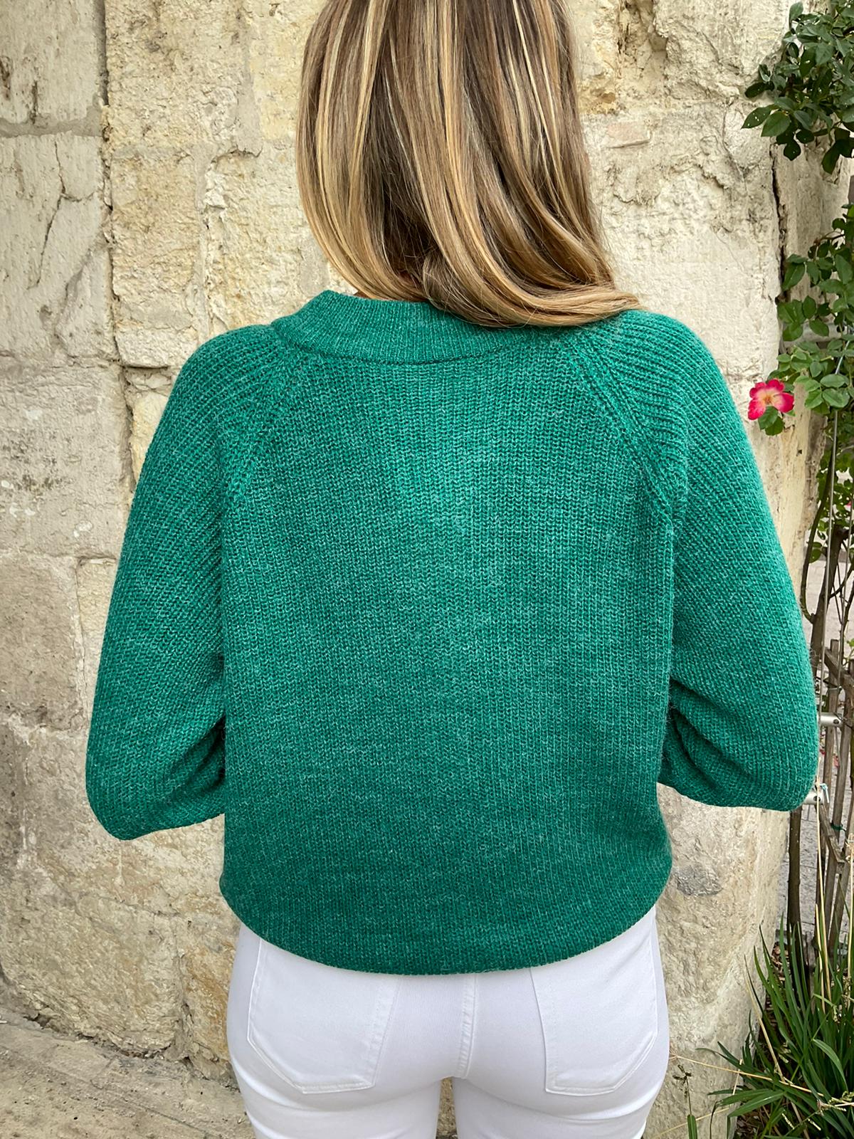 Cardigan 9 Ihnovo Vert - ICHI