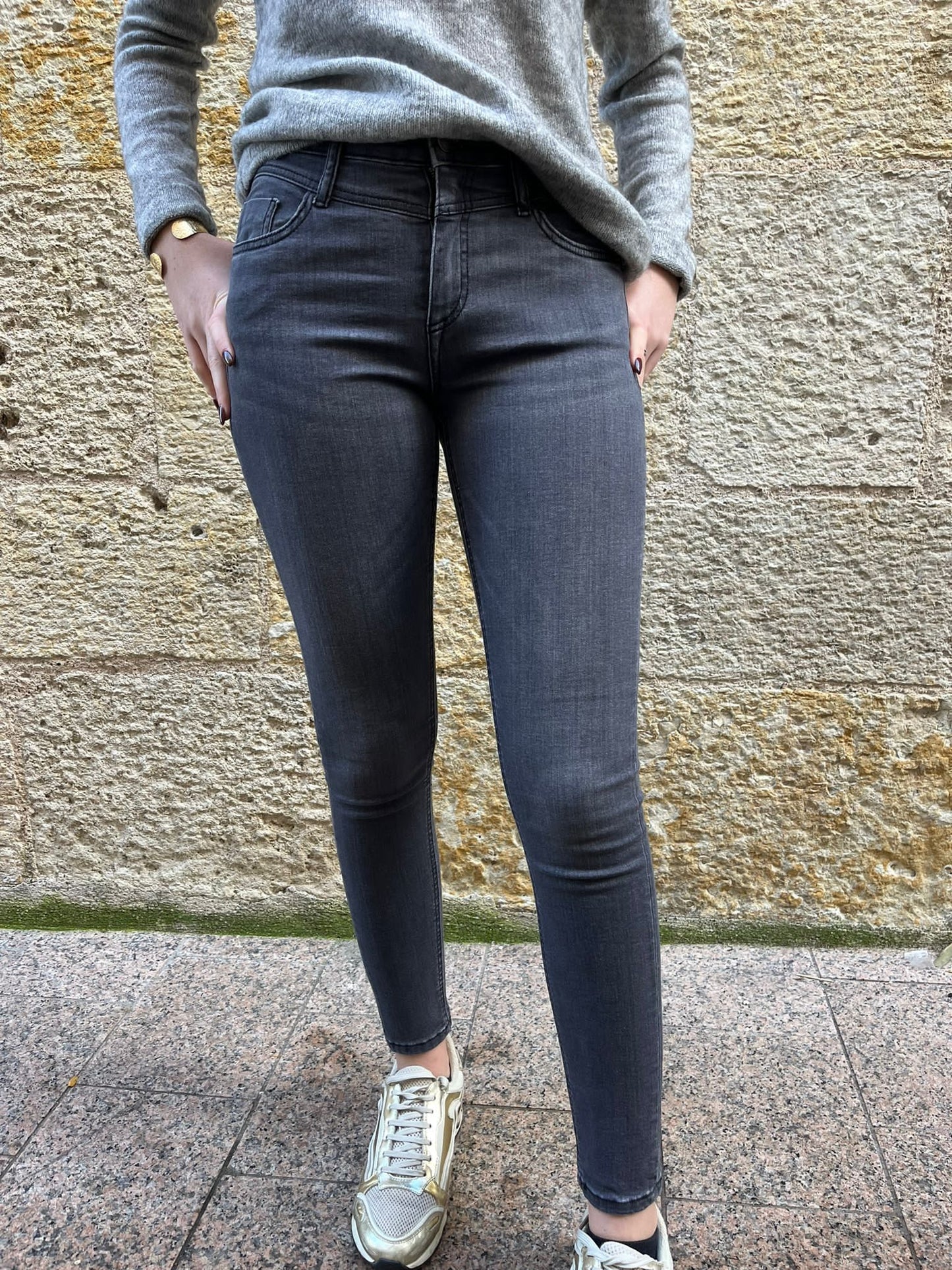 Jeans Bylola Byleonora Gris