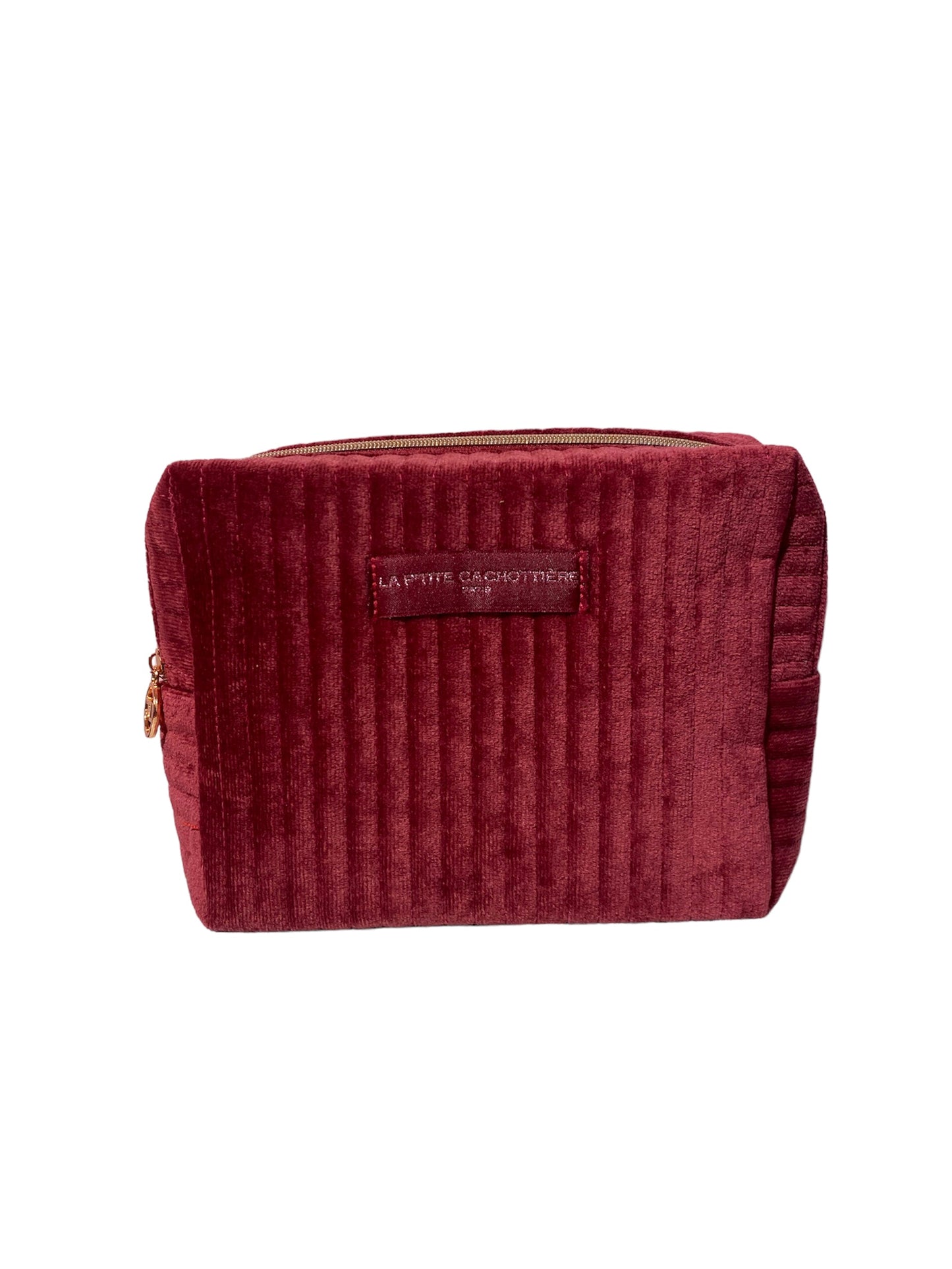 Trousse Velour PM Rouge - La P'tite Cachottière